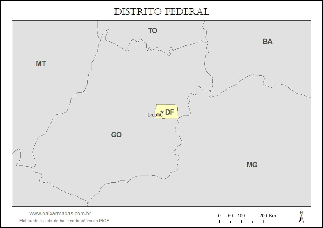 Mapa do Distrito Federal